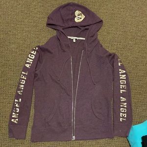 Purple Victoria Secret Zip up Jacket